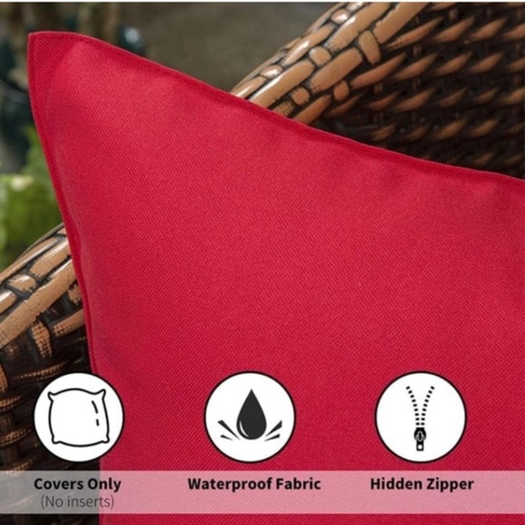 Green Floral‎ Outdoor Throw Pillow Covers - Set of 4 - Picture 5 of 12